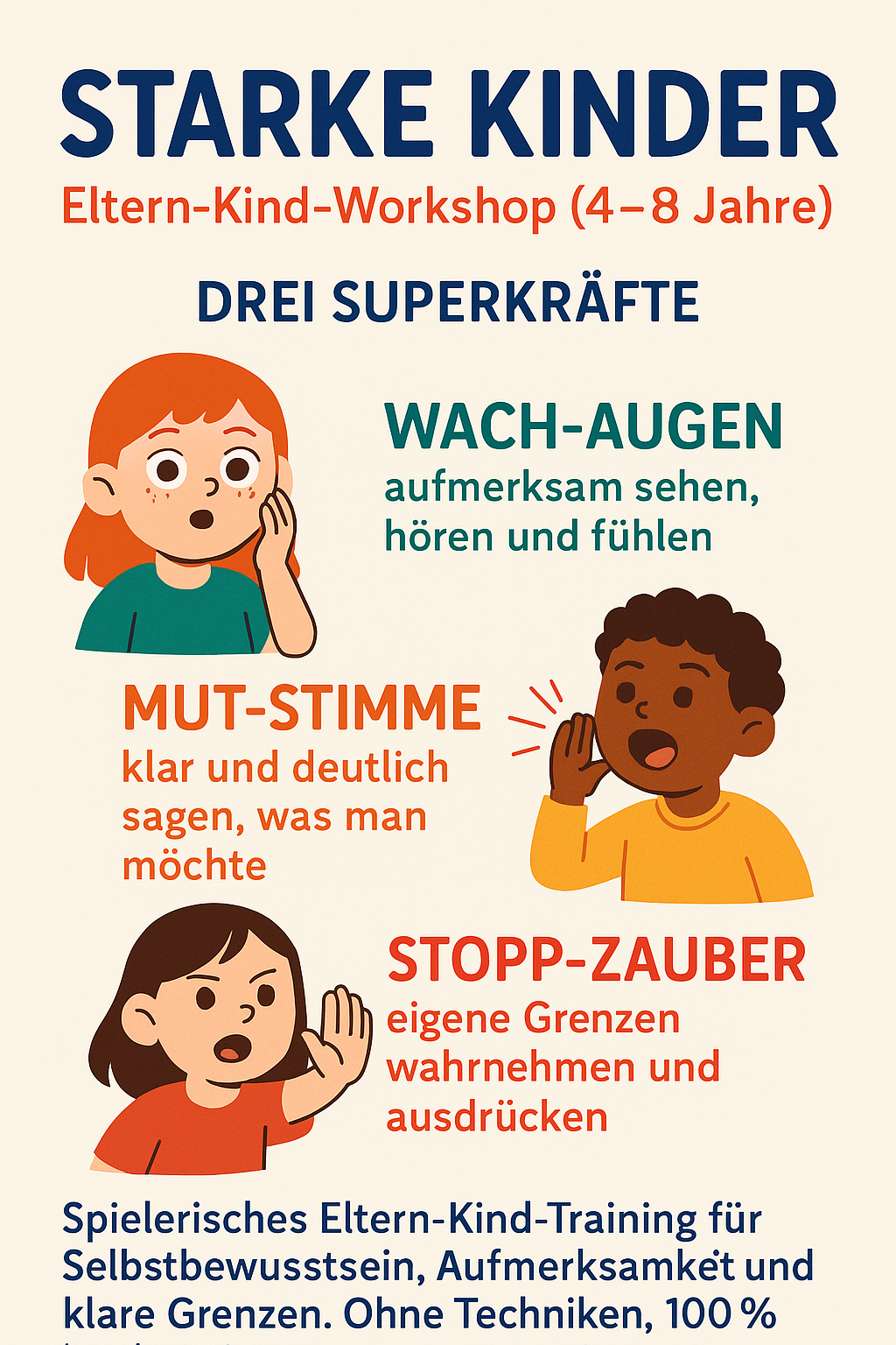 Starke Kinder - Eltern Kind Workshop Selbstschutz