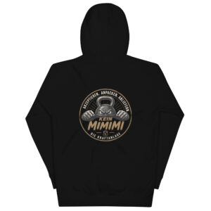 Unisex-Kapuzenpullover mit Mimimi Logo vorne und hinten