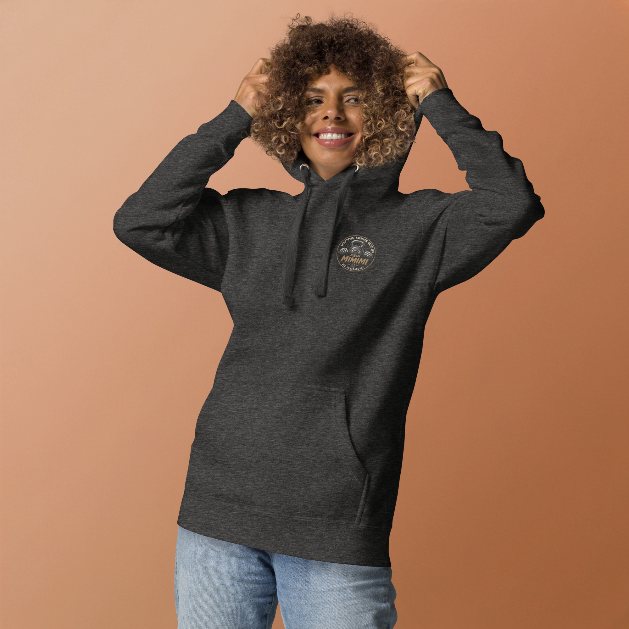 Unisex-Kapuzenpullover mit Mimimi Logo vorne und hinten – Bild 40