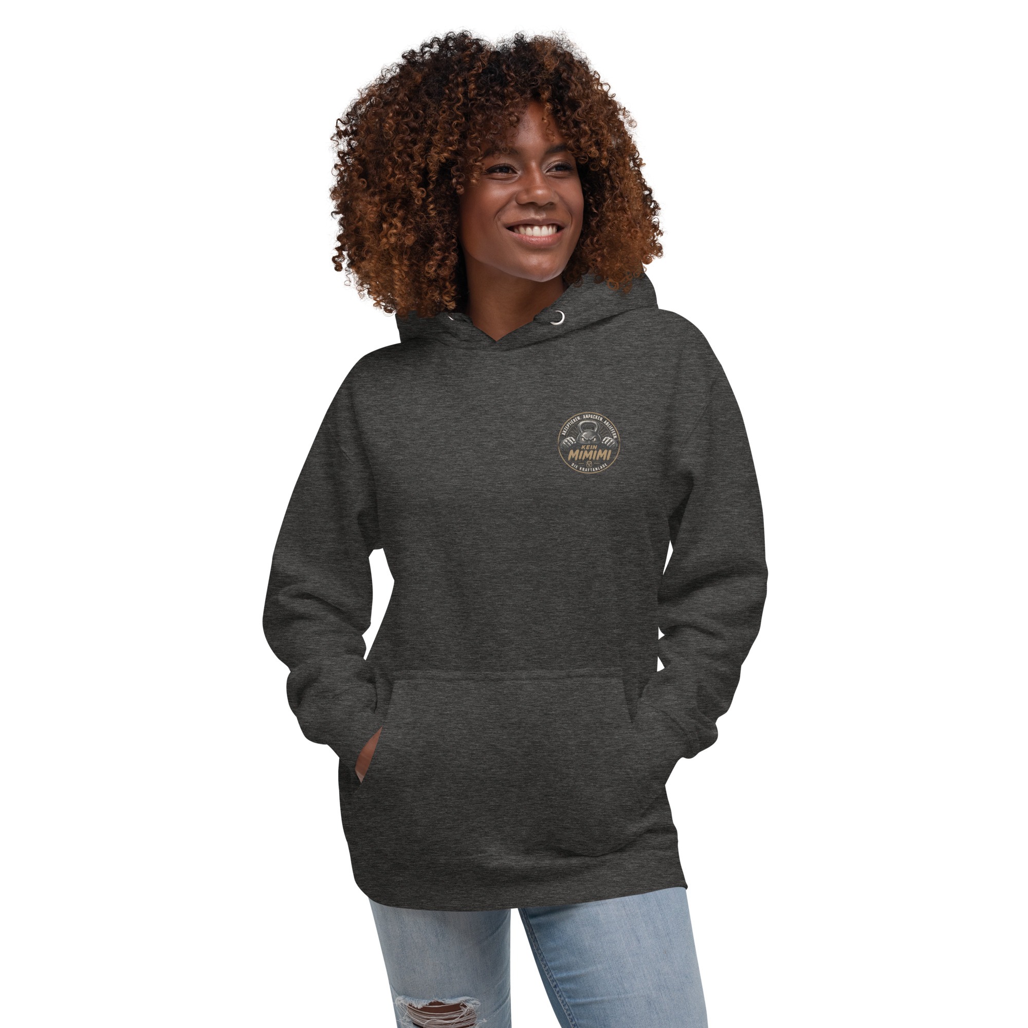 Unisex-Kapuzenpullover mit Mimimi Logo vorne und hinten – Bild 17