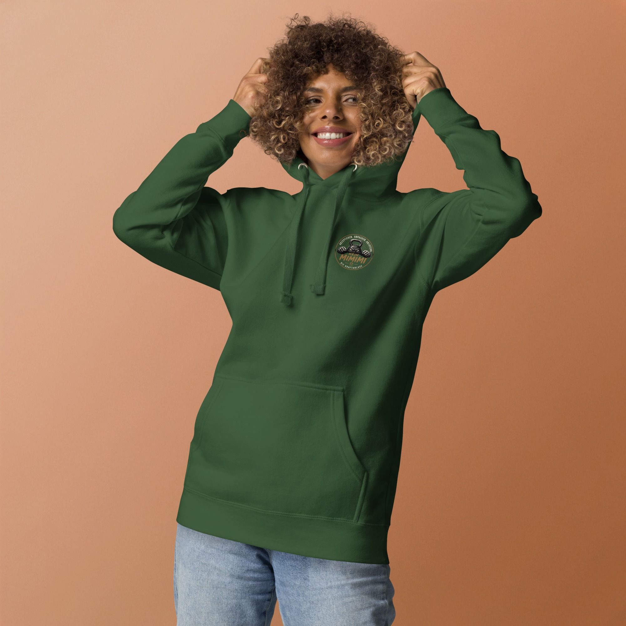 Unisex-Kapuzenpullover mit Mimimi Logo vorne und hinten – Bild 46