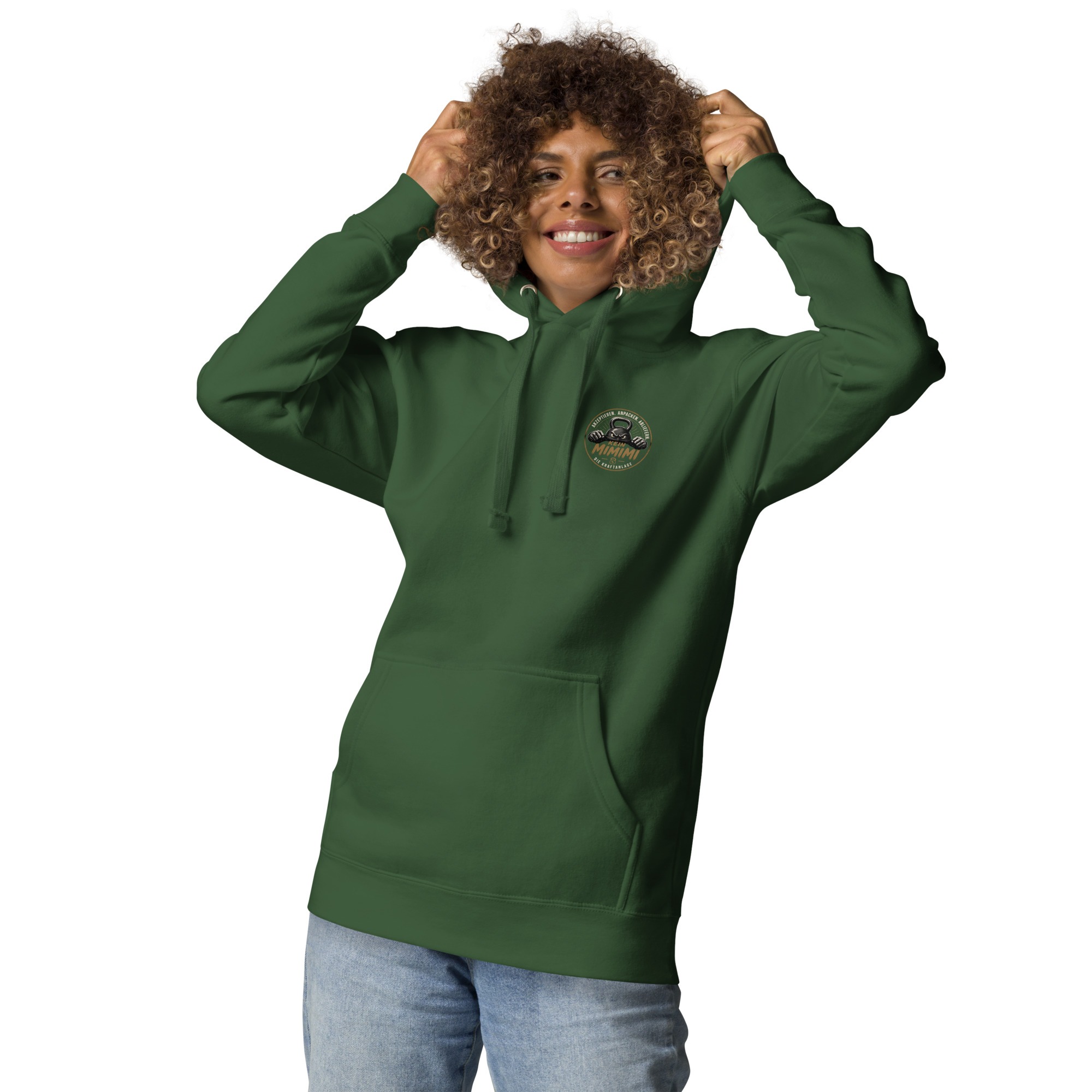 Unisex-Kapuzenpullover mit Mimimi Logo vorne und hinten – Bild 44