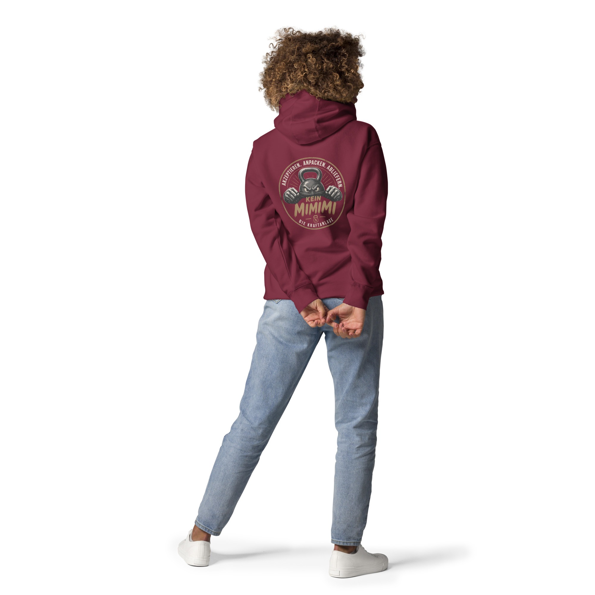Unisex-Kapuzenpullover mit Mimimi Logo vorne und hinten – Bild 36