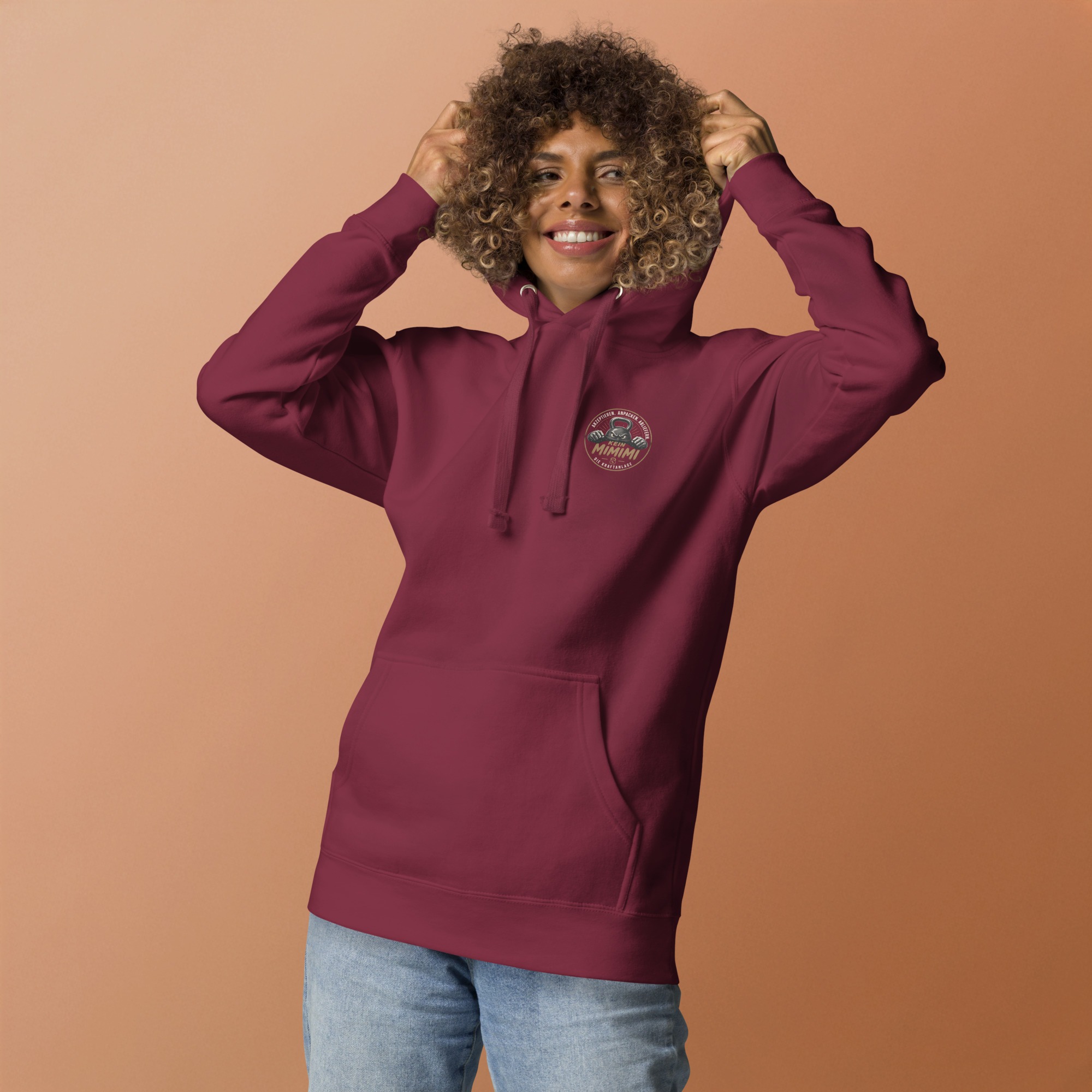Unisex-Kapuzenpullover mit Mimimi Logo vorne und hinten – Bild 37