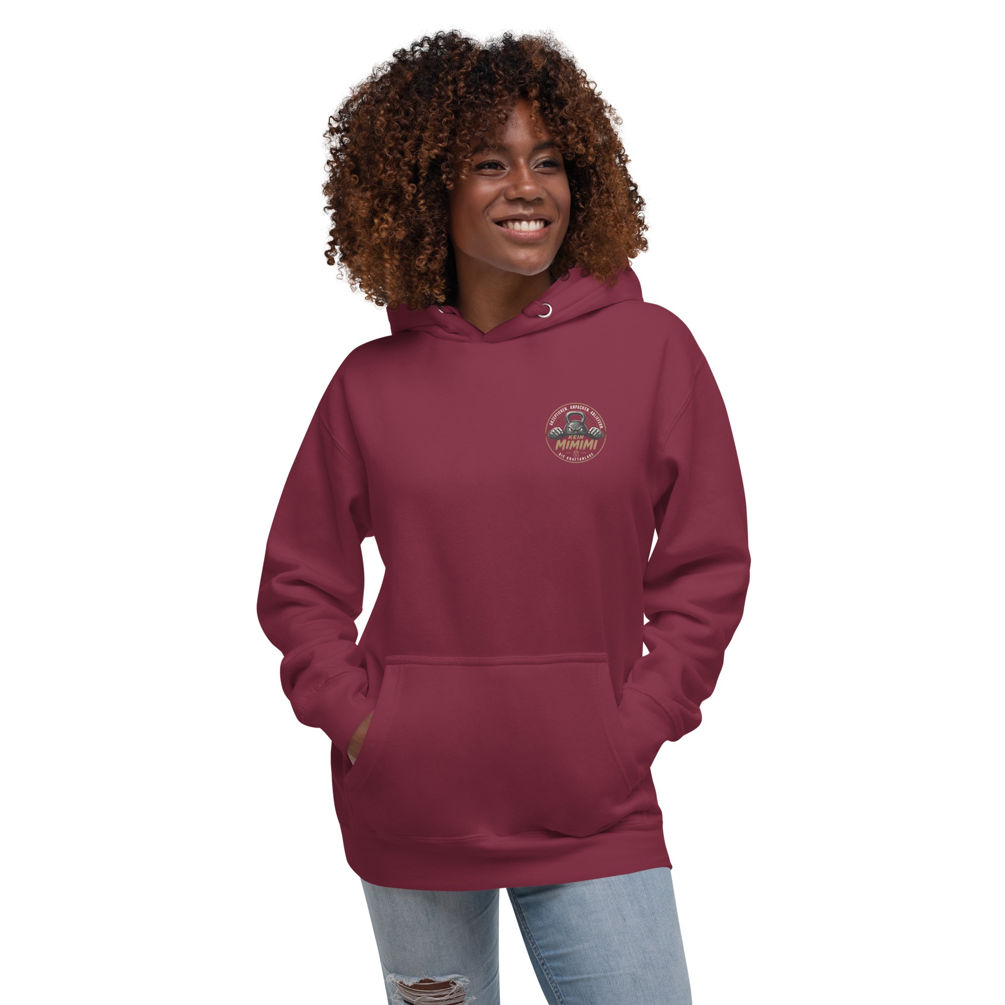 Unisex-Kapuzenpullover mit Mimimi Logo vorne und hinten – Bild 14