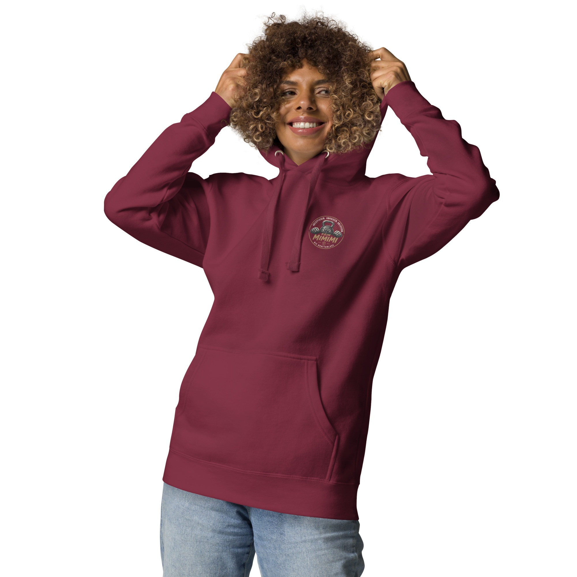 Unisex-Kapuzenpullover mit Mimimi Logo vorne und hinten – Bild 35