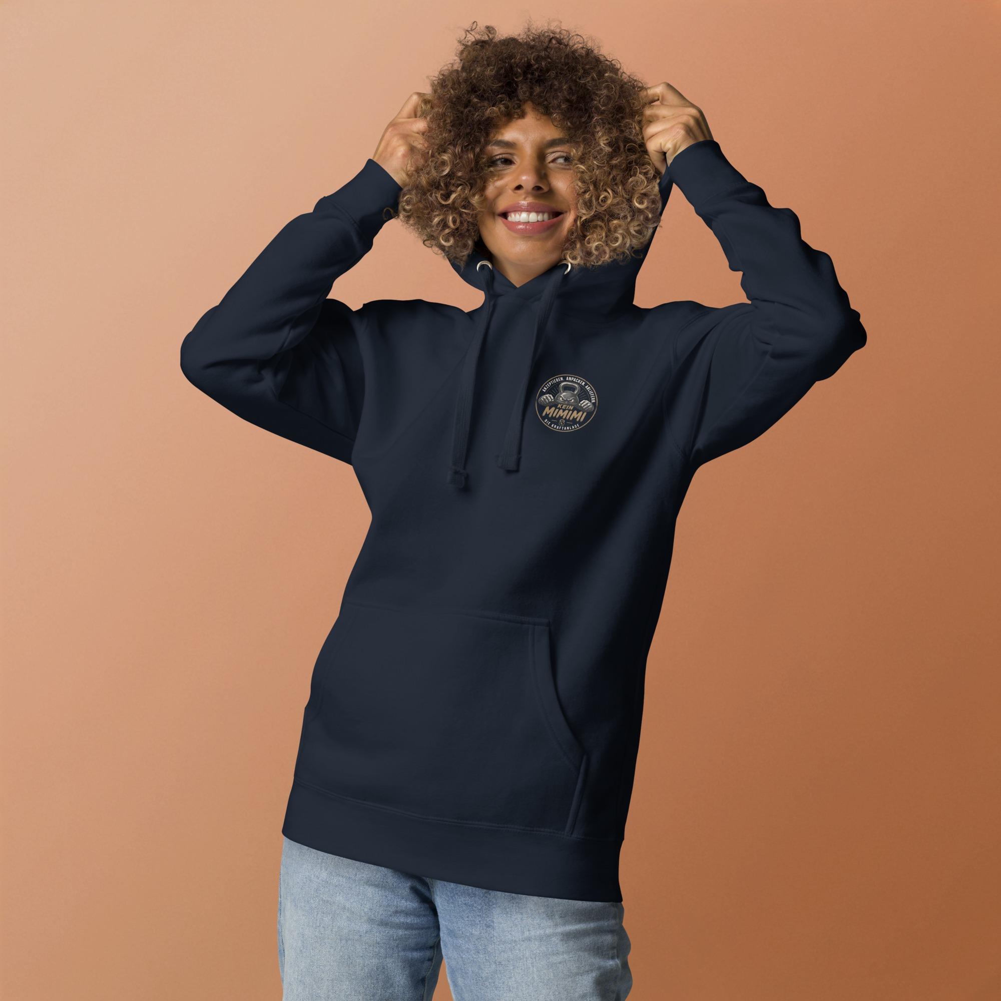 Unisex-Kapuzenpullover mit Mimimi Logo vorne und hinten – Bild 34