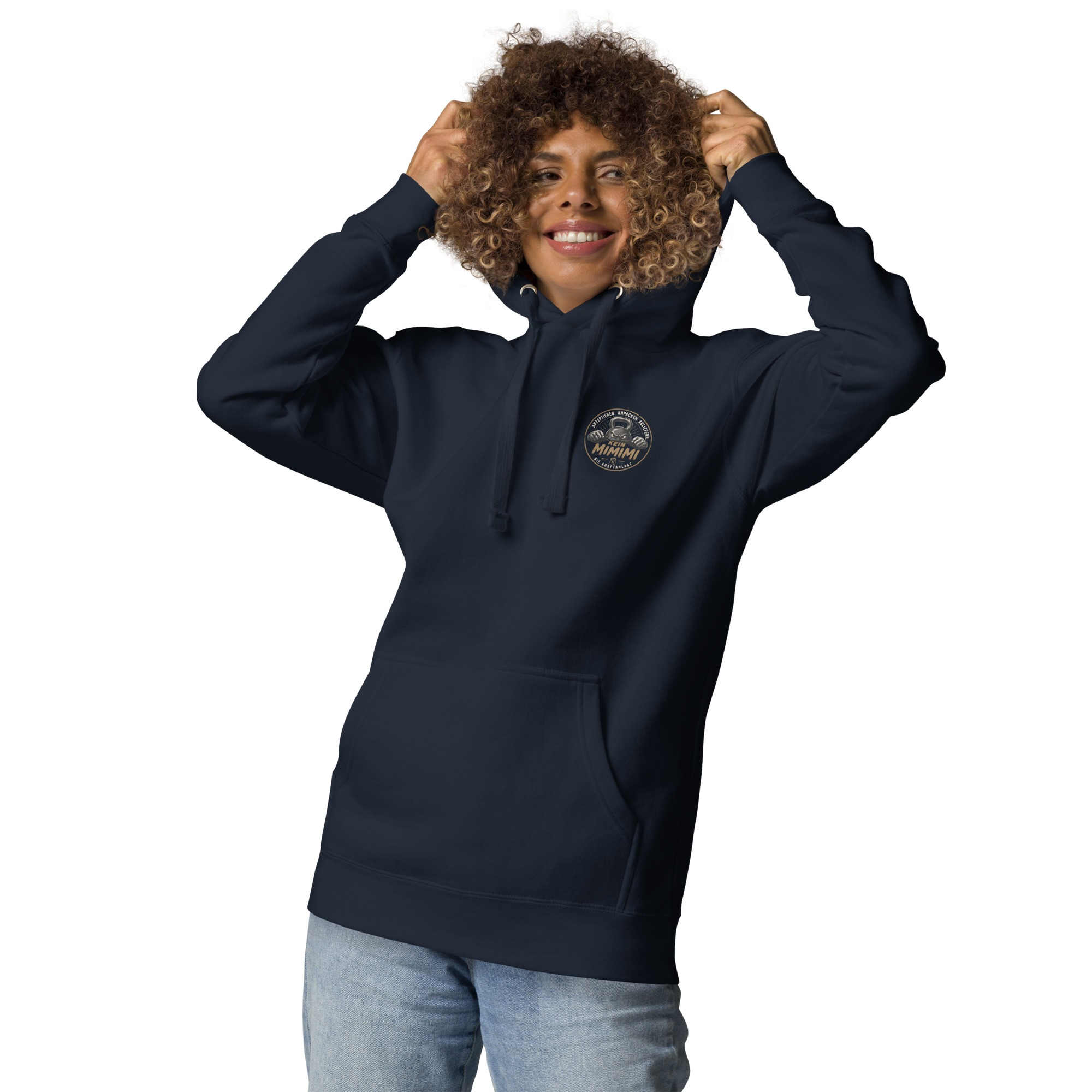 Unisex-Kapuzenpullover mit Mimimi Logo vorne und hinten – Bild 32