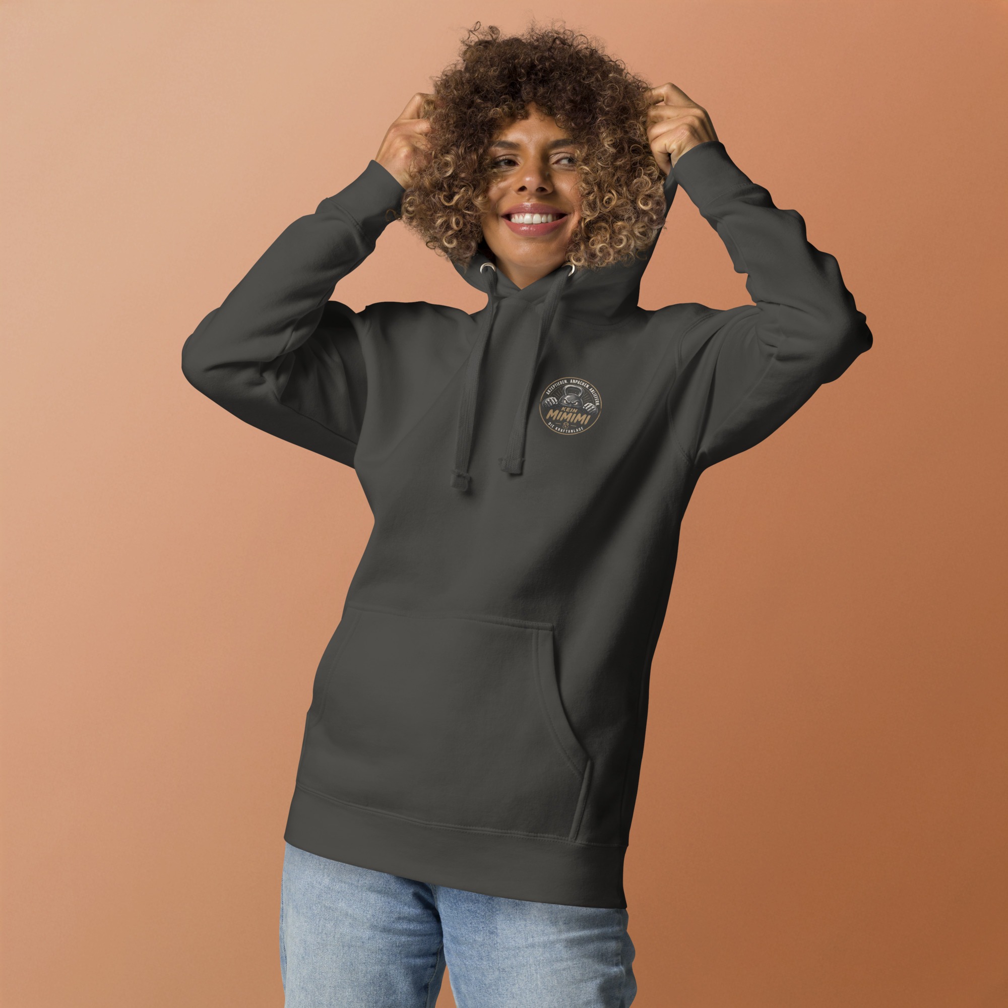 Unisex-Kapuzenpullover mit Mimimi Logo vorne und hinten – Bild 43